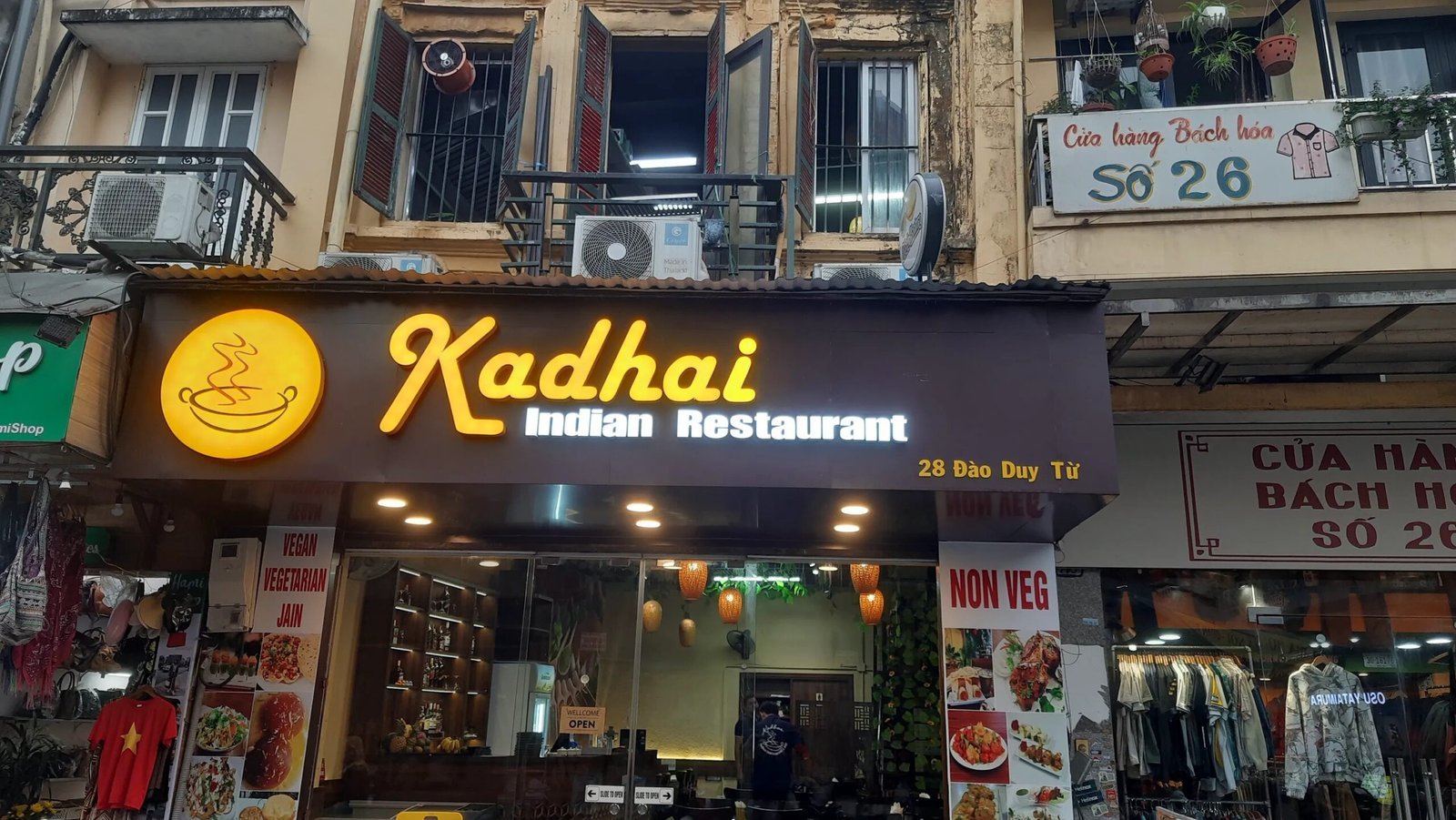 Indian dining at Kadhai Hanoi